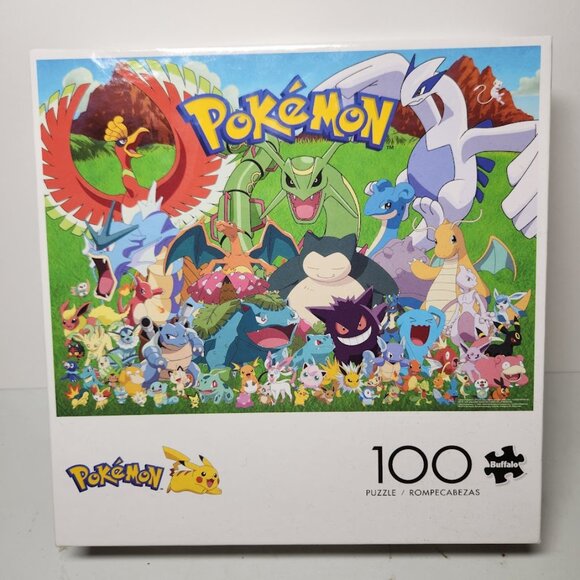 Buffalo Games Pokemon 100 Piece Jigsaw Puzzle 15" x 11" Comes from a pet-free an - Picture 2 of 9